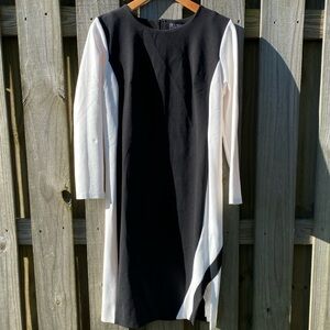 Eloquii Colorblock Shift Dress with Slit